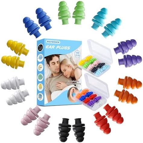 Amazon New Type Ear Plugs For Sleeping Noise Cancelling 10 Pairs