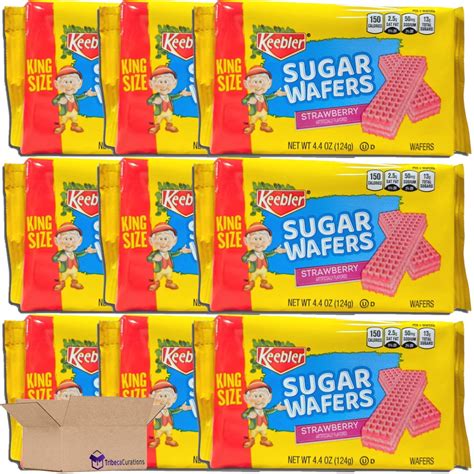 Keebler King Size Strawberry Sugar Wafers Value Pack Bundle 4 4 Ounce