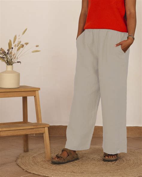 Matona Weite Hose für Frauen aus Leinen Culotte Avocadostore