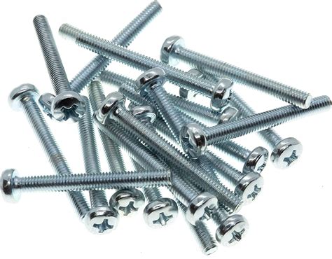 M5 Phillips Tornillos De Cabeza Plana 20 Unidades Acero Galvanizado