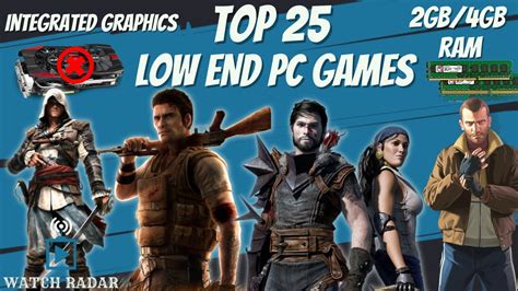 TOP 25 Best Low End PC Games Intel HD Graphics 2GB RAM 4GB RAM