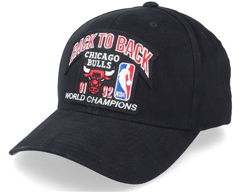 Chicago Bulls Nba Champions Pro Crown Black Adjustable Mitchell