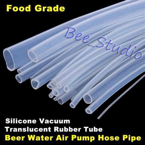 M Safe Food Grade Clear Flexible Soft Rubber Translucent Hose Pipe