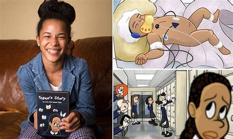 Teenager with cerebral palsy creates cartoon to explain her condition ...