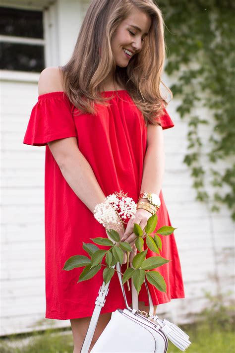 Red Off The Shoulder Sundress A Lonestar State Of Southern