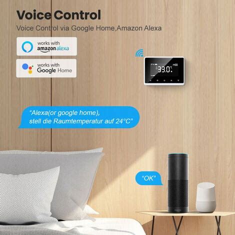 Controleur De Temperature De Thermostat Intelligent Sans Fil Tuya Rf