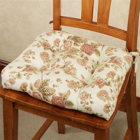 Cottage Rose Floral Chair Cushion Set Of 2