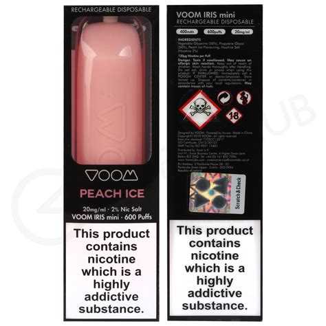 Peach Ice Voom Iris Mini Disposable Vape