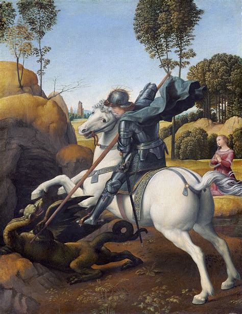 Saint George and the Dragon — Raphael