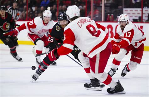 Giroux Has Goal 3 Assists As Senators Beat Red Wings 6 2