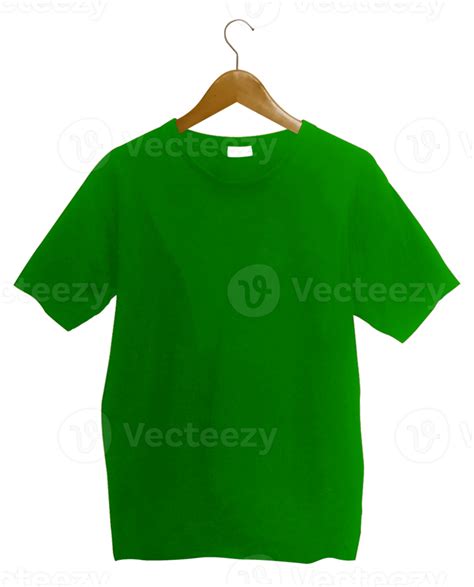 Green T Shirt With Hanger 13775380 Png