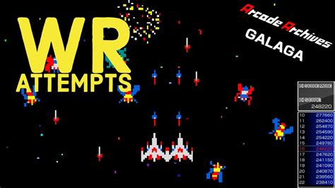 Wr Attempts At Arcade Archives Galaga For Nintendo Switch Youtube