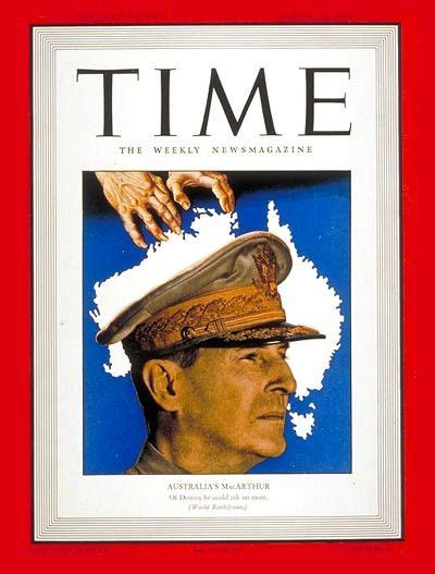 TIME Magazine Cover General MacArthur Mar 30 1942 Time Magazine