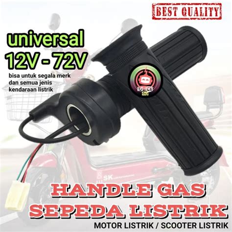 Jual Handle Gas Sepeda Listrik Universal V V Sepasang Throttle