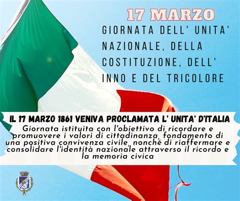 Marzo Giornata Dellunita Nazionale Della Costituzione Dell