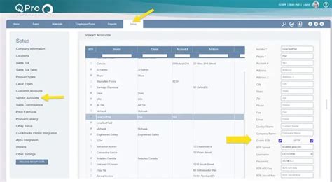 Setting Up B2b Vendor Accounts In Qpro Qnews Qpro Software