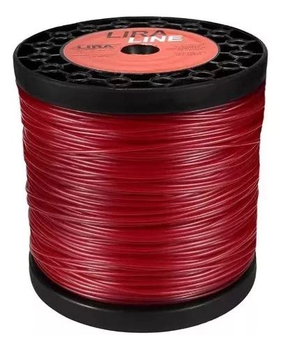 Fio Nylon Roçadeira 2 60 Mm Vermelho 2 Kg 330 Metros Redondo Frete grátis