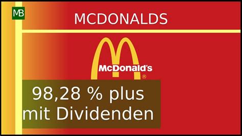 Dividendenstrategie Informationsvideo Mit Der Firma Mcdonalds Youtube