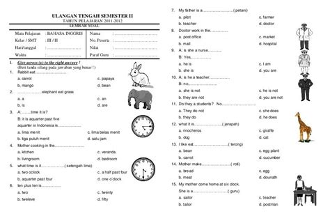 Materi Bahasa Inggris Kelas 3 Sd 2021 Materi Pelajaran Bahasa Inggris