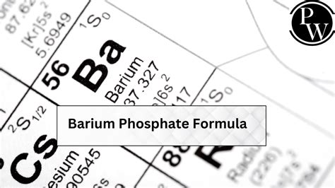 Barium Phosphate Formula Properties And Uses