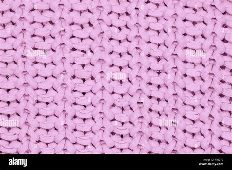 Real Pink Knit Texture Background Pattern Concept Knitted Fabric