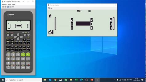 How To Solve Matrix On Casio Fx Es Plus Nd Edition Casio