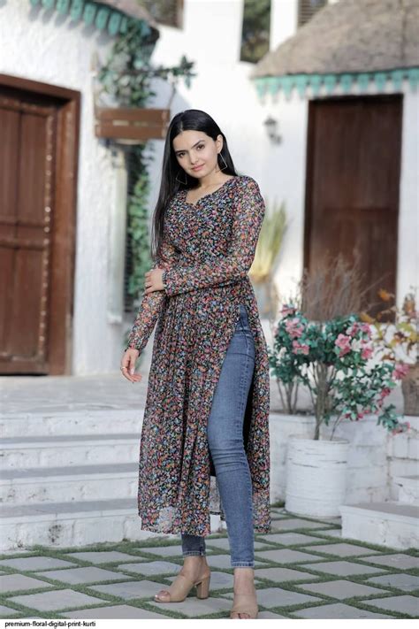 Premium Floral Digital Print Kurti