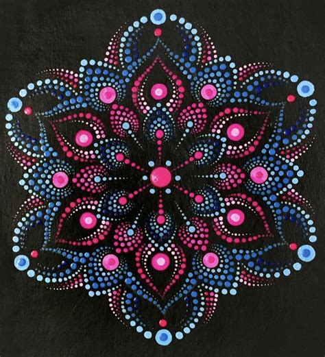 Mandala Rock Art Mandala Canvas Mandala Rocks Mandala Painting