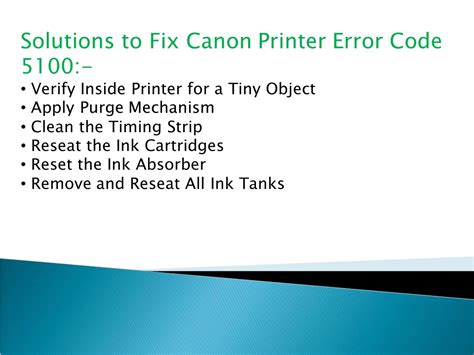 Ppt How To Fix Error Code 5100 On Your Printer Powerpoint