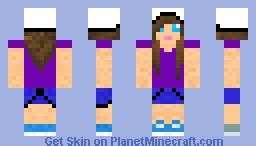 Brunette Girl Minecraft Skin