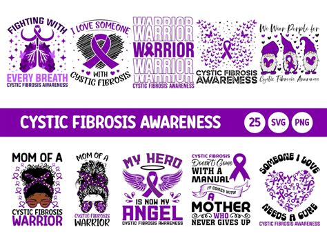 Cystic Fibrosis Awareness Svg Bundle Cystic Fibrosis Awareness Png