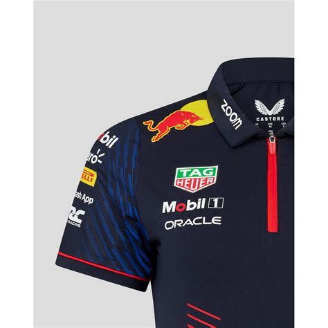 Red Bull Racing F1 Womens 2023 Team Polo Shirt Navy In 2023 Red