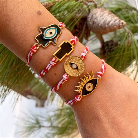 Greek March Bracelets Martakia Bracelets Evil Eye Bracelet Cross
