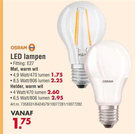 Osram LED Lampen Aanbieding Bij Enorm 1Folders Nl