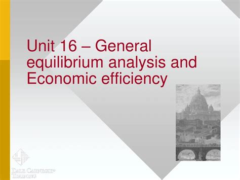 Ppt Unit 16 General Equilibrium Analysis And Economic Efficiency Powerpoint Presentation