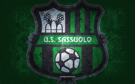 Us Sassuolo Italian Football Team Green Background Us Sassuolo Logo Grunge Art Hd Wallpaper