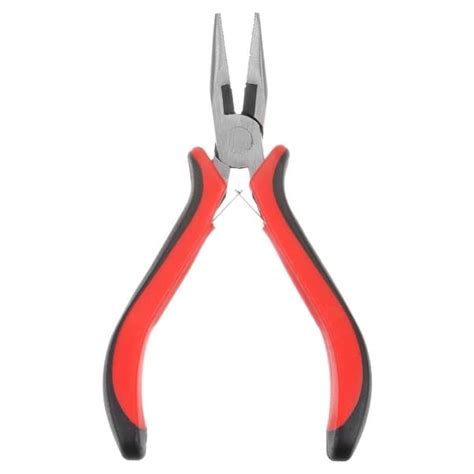 Mini Needle Nose Pliers 4 5 Toothed Precision Plier W Plastic Handle Black Red Bed Bath