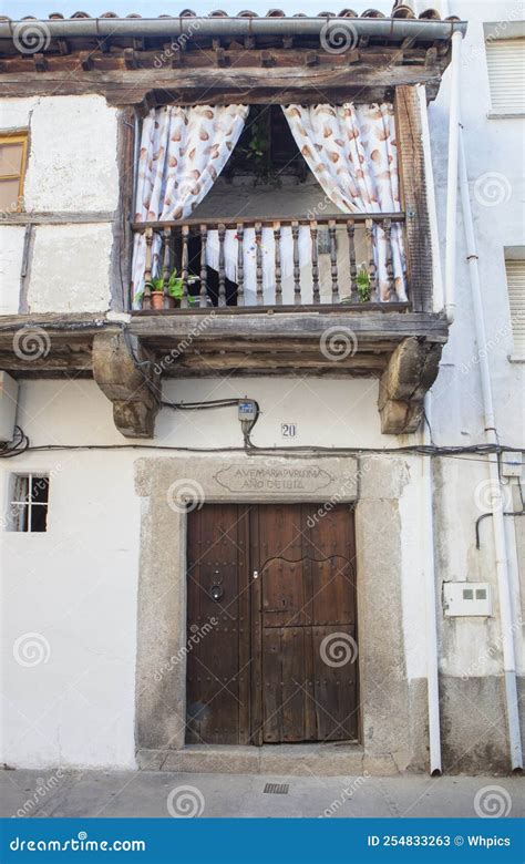 Losar De La Vera Streets Caceres Spain Stock Image Image Of Door