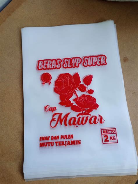 Plastik Beras 2 Kg Cap Mawar Isi 100 Lembar Lazada Indonesia