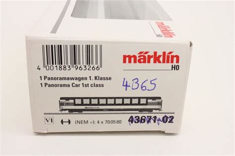 Märklin 4365 SBB Panoramawagen AC H0 Kaufen auf Ricardo