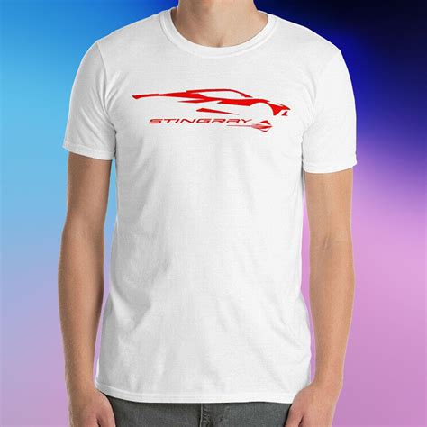 C8 2021 Stingray Red Corvette Camiseta Twin Turbo Tee Etsy