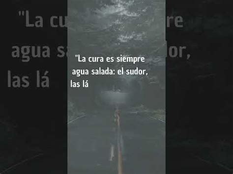 La cura es siempre agua salada el sudor las lágrimas o el mar