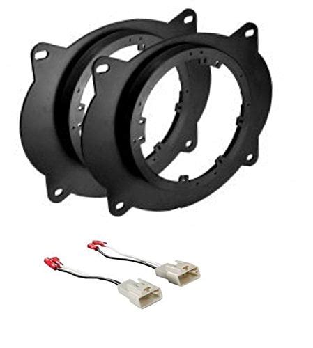 Asc Audio 6x9 To 6 Inch 6 6 5 Front Door Speaker Install Adapter Plates Speaker Harness For