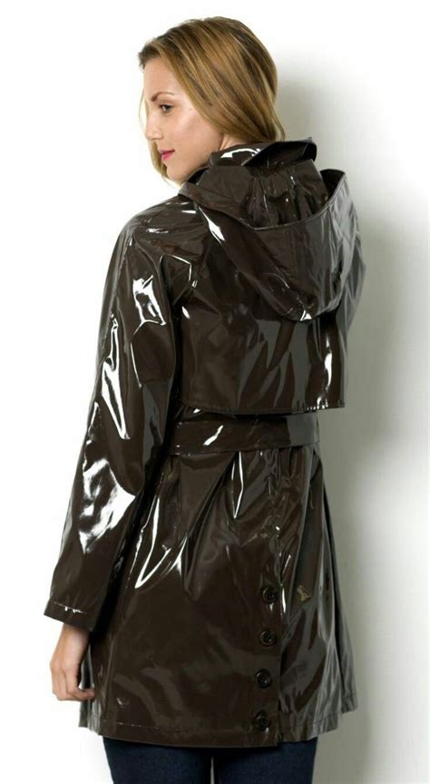 Pin By Jack Foster On Rainwear Raincoats For Women Rainwear Fashion Black Raincoat