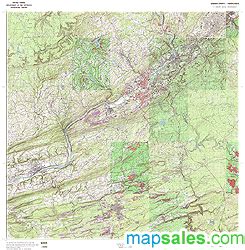 Topographic Wall Maps