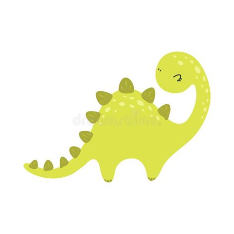 Cute Brachiosaurus Clipart Isolated On White Background Funny Clip Art