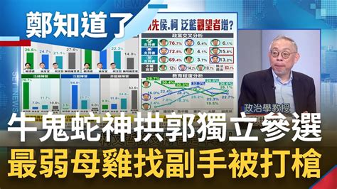 最弱母雞藍綠都不認 侯友宜急找副手救民調頻踢鐵板 守不住朱立倫31防線深陷林耕仁危機 牛鬼蛇神反撲喊連署 郭起心動念獨立參選｜呂