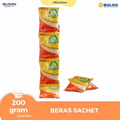 Jual BULOG Beras Kita Sachet 200 Gram Shopee Indonesia