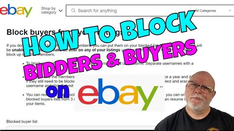 How To Block Buyers On Ebay Youtube