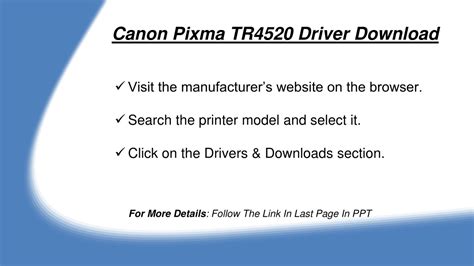 PPT - How To Setup Canon Pixma TR4520 Printer? Easy Steps Here ...